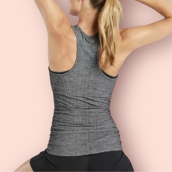 Athleta tank size small grey elastic (like the swiftly) - Picture 2 of 5